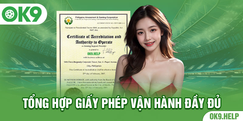 Tổng hợp giấy phép vận hành đầy đủ